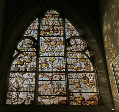 Window depicting the Tree of Jesse by French School
